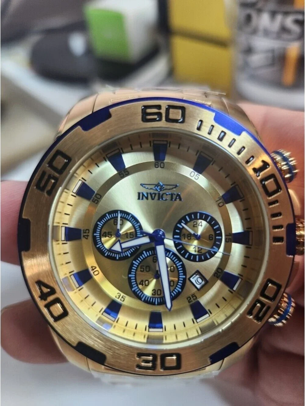 Invicta Pro Diver SCUBA Men's Watch - 50mm, Gold (22320)